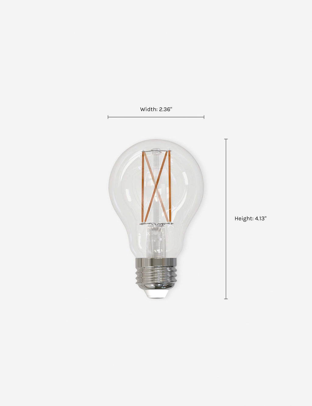 A19 LED Filament Bulb (Set of 4)