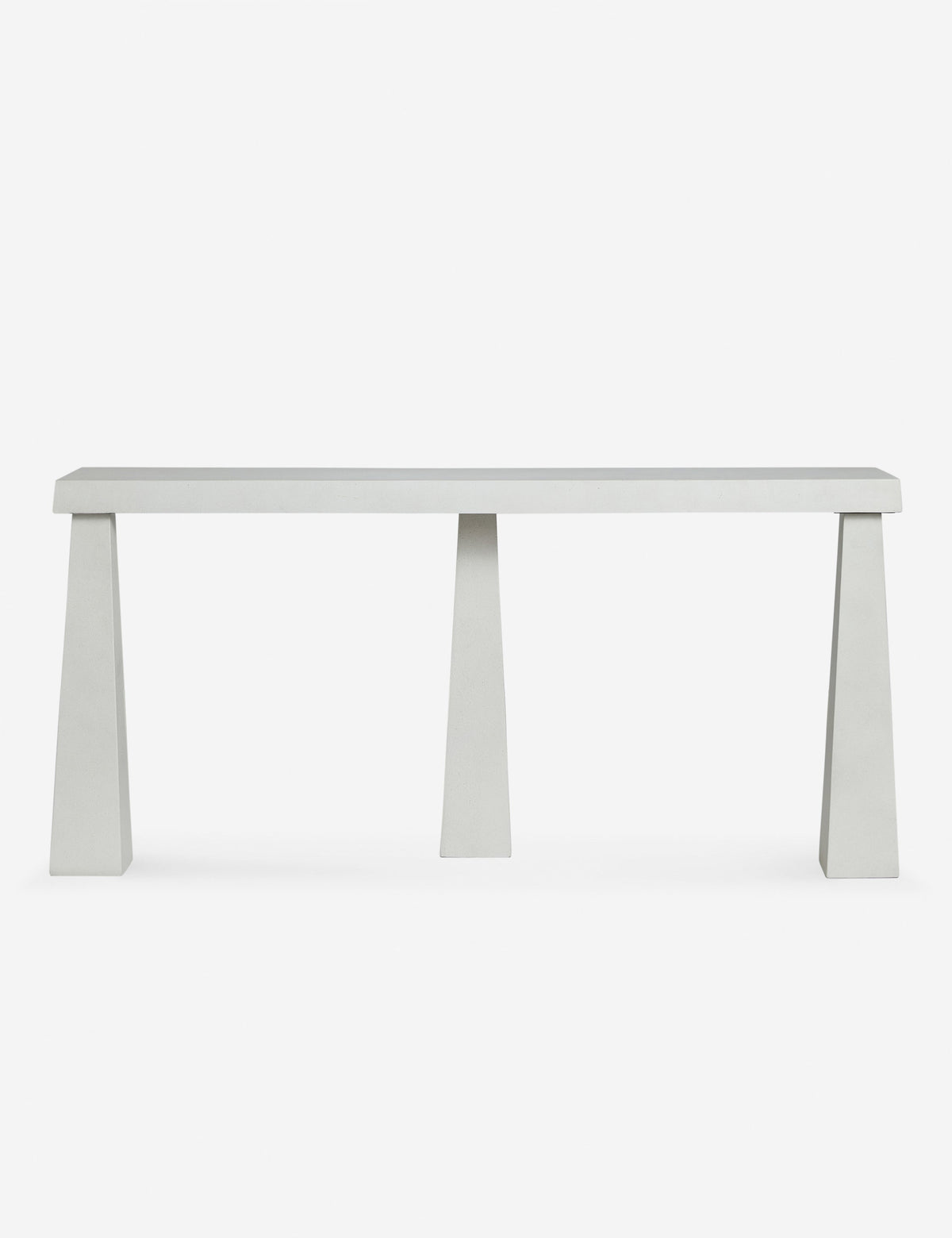 #color::textured-white | Avila modern narrow console table.